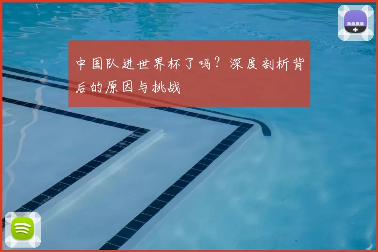 中国队进世界杯了吗?深度剖析背后的原因与挑战