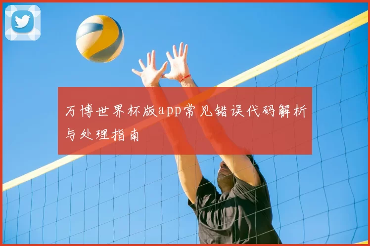 万博世界杯版app常见错误代码解析与处理指南