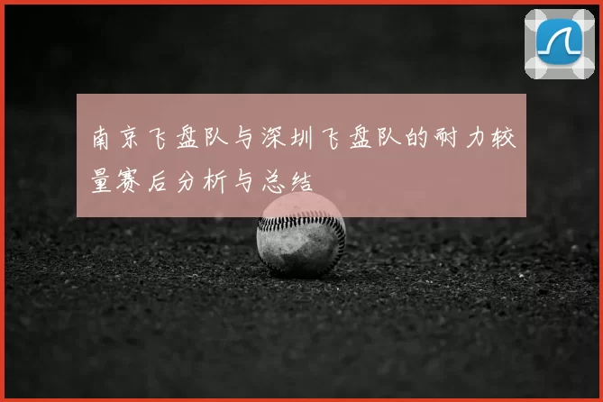 南京飞盘队与深圳飞盘队的耐力较量赛后分析与总结